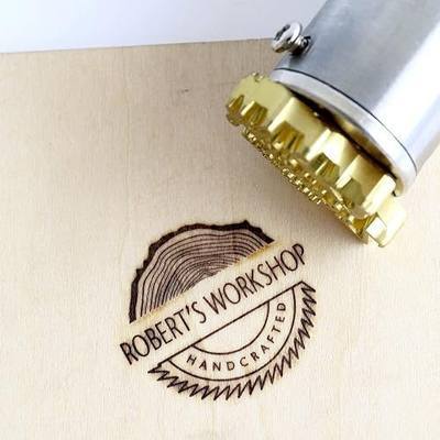 Custom Electric branding iron Customize Wood Stamp LOGO mother Day Gift for Woodworker and Leather Craft Food Branding Iron (1"x1")