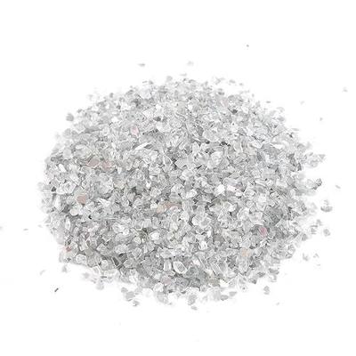 Shiny Stone High Luster Reflective Fire Glass Gravel,Fire Gems,Fire Drops,Fire Glass Pebbles Stones Beads Chips for Fire Pit Fish Tank Aquarium Garden,3-6mm 305g/0.67lb (Both Side Mirror)