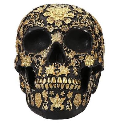 Large Gothic Skull Decor,Halloween Skull Head Sculpture,Skull Piggy Bank | Skull,Skulls,Skull Money Saver Box,Resin Skull,Gothic Skull head,Human Skull,Skeleton Head,Tabletop Decor