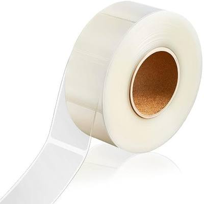 Zonon 500 Pcs Label Protector Back to School Clear Labels Stickers Wafer Seals Waterproof Labels Library Supplies for Protecting Barcodes, Numbers and Stickers (3.14 x 1.18 Inch,Rectangle)