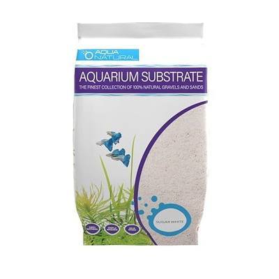 Aqua Natural Substrate, Sugar White Sand, 10lb | Aquascaping, Aquariums, Vivariums, Terrariums