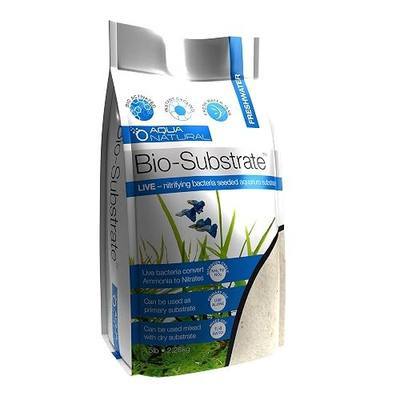 Aqua Natural Sugar White Sand Bio-Substrate 5lb for Freshwater Aquariums, Sand seeded with Start up bio-Active nitrifying Bacteria | Sand seeded with start up bio-active nitrifying bacteria