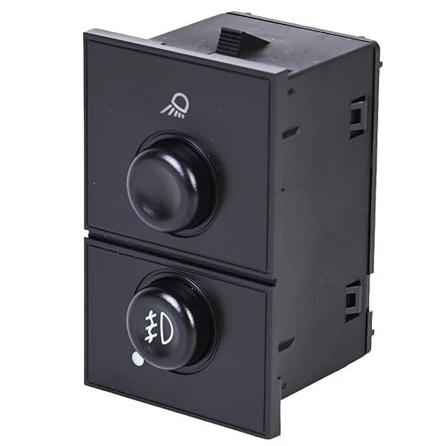Fog Light Switch and Cargo Lamp Switch - Compatible with 2003-2006 Chevy Silverado 1500 2500 3500 GMC Sierra 1500 2500 3500 Cadillac Escalade - Replaces 15143597 15076588