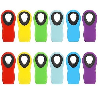 12 Pack Chip Clips Bag Clip, Magnetic Food Clip for Chips, Bread, Snacks, Kitchen, Refrigerator, Clothes Pins Multicolor