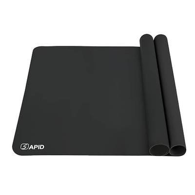 Sapid 2Pcs Thick Silicone Mat Crafts Large Silicon Sheet Resin Art Painting | 20"x27.9" Nonstick for Epoxy Resin Jewelry Mold Casting Art Paint Work, Food Grade Pastry Mat, Heat-Resistant Placemats Black