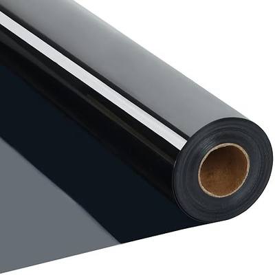 RENLITONG Black Iron on Vinyl 12Inch by 20ft Roll Heat Transfer Vinyl for T-Shirt Black HTV Rolls for All Cutter Machine - Easy to Cut & Weed for Heat Transfer Design