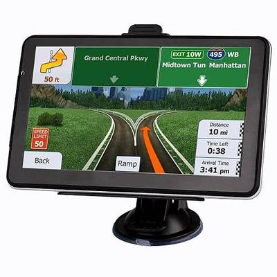 GPS Navigation for Car, Latest 2026 Map 7 inch Touch Screen Car GPS, Voice Turn Direction Guidance, Support Speed and Red Light Warning, Pre-Installed North America Lifetime map Free Update