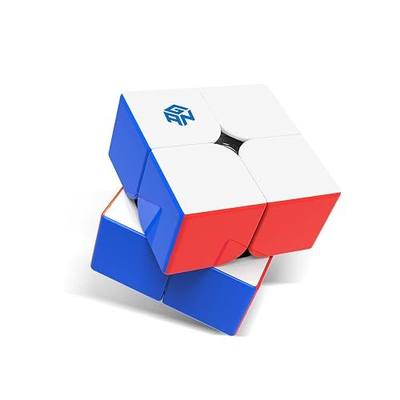 GAN 251 M Air 2x2 Magnetic Speed Cube Puzzle – Stickerless, for Kids Adults | Frosted Surface, Glide-Smooth Construction, One-piece & Stable, 90° Corner Cutting, A thoughtful Christmas gift