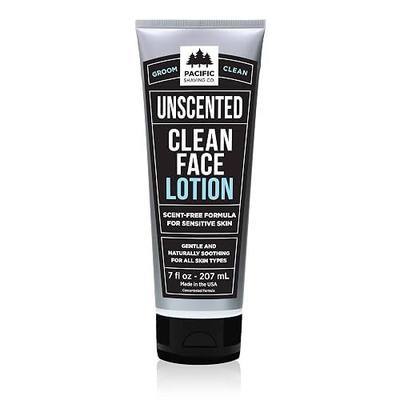 Pacific Shaving Company Clean Face Lotion - Hydrating Face Moisturizer with Avocado & Jojoba Oil - Fragrance-Free Skin Care Products for Men - Lightweight & Safe for Sensitive Skin (7 Oz)