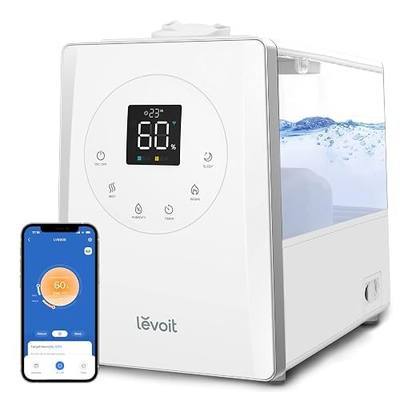 Levoit LV600S Smart Warm&Cool Mist Humidifiers for Home Bedroom Large Room | 6L 753ft² Coverage, Quickly & Evenly Humidify Whole House, Easy Top Fill, Smart Sensor, App & Voice Control, Quiet Sleep Mode