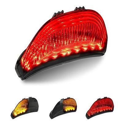 Led Brake Tail Light Smoked Taillights with Turn Signal Compatible with Honda CBR600RR 2003-2006, CBR1000RR 2004-2007