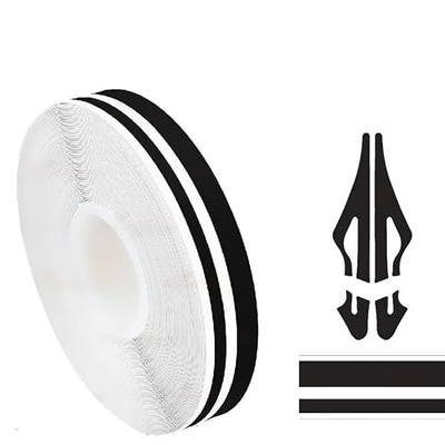 Car Pinstriping Tape -Vinyl Pin Striping Decals DIY Stickers Glossy for Motorcycle Home Door Musical Instrument 32Ft (9.8m) (Black)