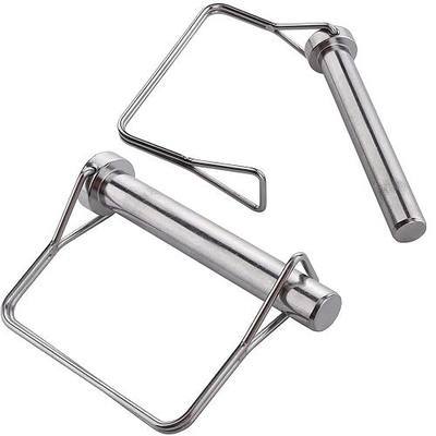 2 Pcs Large Safety Coupler Pin 1/2" x 3.54"(12.6mm x 90mm), Full Marine Grade 316 Stainless Steel Heavy Duty Shaft Locking Pin