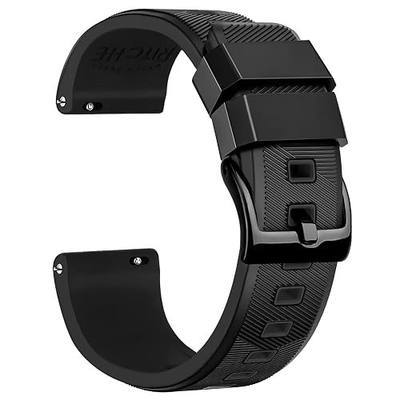 Ritche Christmas Gift Silicone Watch Band 18mm 20mm 22mm 24mm Quick Release Rubber Watch Bands for Men Women, White Elephant Gifts, Stocking Stuffers For Men