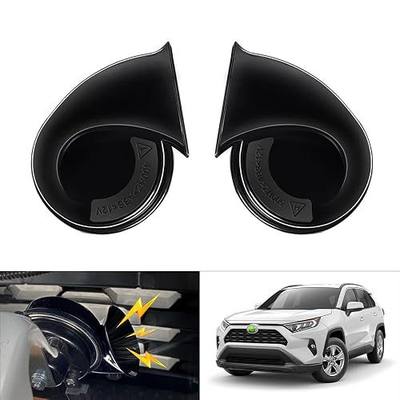 Autorder Car Horn Kit for Toyota RAV4 2025 2024 2023 2022 2021 2020 2019 Accessories 12V Snail Horn Waterproof High Low Tone Car Trumpet Replacement (Black)