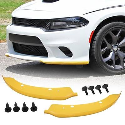 Front Bumper Lip Splitter Protector Compatible with Charger SRT Hellcat/SRT 392/Scat Pack/RT Scat Pack/GT/RT 2015-2022, Yellow