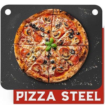 Primica Pizza Steel XL for Oven & Grill,16"x13.4", The Ultimate Crust Game Changer, Perfect for Oven Baked Pizza with higher Conductivity, Premium Baking Alternative to Pan and Stone
