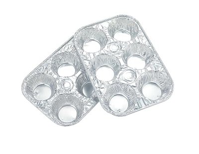 Waytiffer (10pack Muffin Pan 6-Cup Cupcake Aluminum Pans Favorite Muffin Tin Size for Baking Cupcakes Muffins and Mini Pies - Standard Size