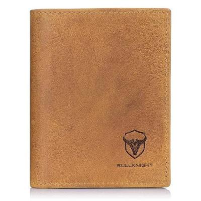 Large Capacity Stylish Bifold for men made with Genuine Leather Wallet with Multi Credit Card Holder packaged in a beautiful Gift Box (CAMEL)