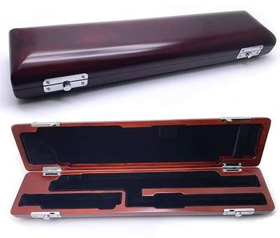 Jiayouy B Hardwood Flute Case 17 Hole Storage Box Protect Carry