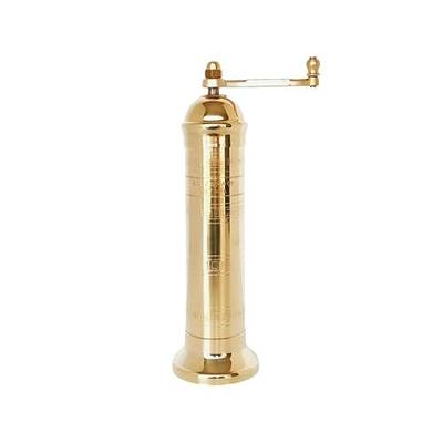 Alexander Home Original Greek Salt Mill, 8-Inch Brass – European Manual Salt Grinder Refillable