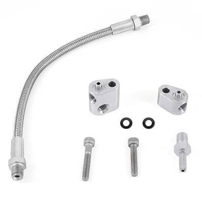 LS Throttle Body Bypass Hose kit LS Coolant/Steam Port Crossover Hose Kits | 3-Bolt DBC DBW Gen 3 Coolant Crossover Steam Tube, Compatible GM LS Series Engines LS1 LSX LM7 LR4 LQ4 LS6 L59 LQ9 LM4 L33