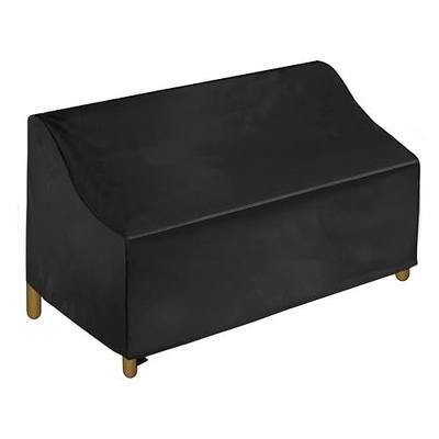 Sofa Cover Outdoor Loveseat Cover, Patio Furniture Covers Waterproof 600D, 54 Inch Patio Loveseat Cover Fits for 2-3 Seats (54" W x 38" D x 20"/29" H)