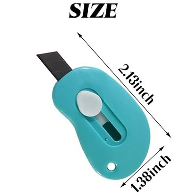 YOOHUA 25PCS Mini Retractable Utility Knife Box Cutter Letter Opener, Random Color