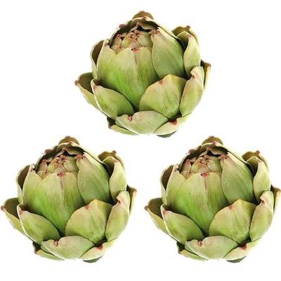 3 Pcs Large Faux Artichokes, Bowl Filler Decor for Home Kitchen | Lifelike appearance & vivid color, Premium material, No fade or rot, Easy care, Ideal for home, kitchen & table decor