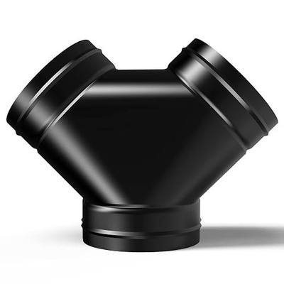 AC Infinity Inline Duct Fan Silencer, 8" Noise Reduction Muffler Blower | Y Connector, for Indoor Growing Tents Dryer Vent Hoses