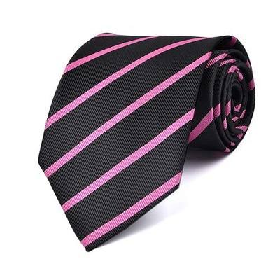 LUISDAN Stripe Tie Jacquard Woven Microfiber Formal Men's Neckties - Various Styles
