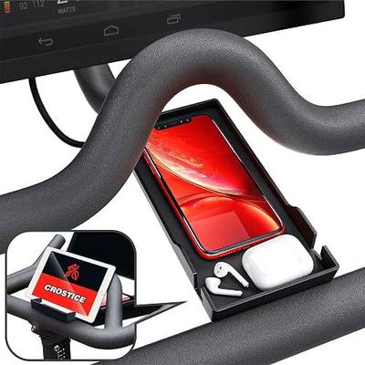 Phone Holder Compatible with Peloton Bike & Bike Plus Accessories | Original Design Cell Phone Tray, Holder for iPhone, Cellphone Mount, Fit for Most Mobile and Baby Monitor
