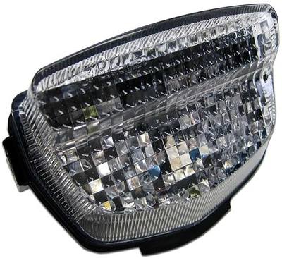 Custom LED Blaster-X Ultra-Bright Integrated LED Tail Light for 2008-2016 Honda CBR1000RR, Clear Lens - Plug and Play, Programmable Brake/Turn/Strobe, Made in USA