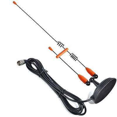 HYS Amateur Dual-Band VHF 144/UHF 430MHz Magnetic Base Antenna | 50Watt, Mobile Magnet Base Antenna W/13 ft RG58 Coax Cable UHF-male/PL259 for Motorola Kenwood Midland SO239 Mobile Radios
