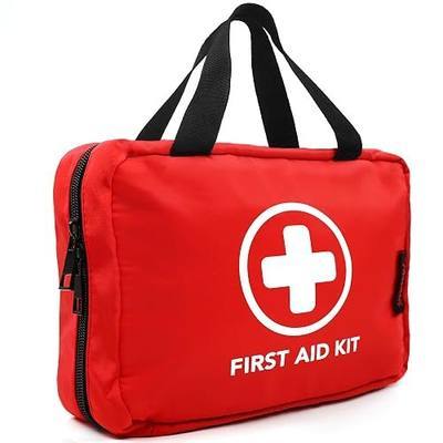 330 Piece First Aid Kit, Premium Waterproof Compact Trauma Medical Kits for Any Emergencies, Ideal for Home, Office, Car, Travel, Outdoor, Camping, Hiking, Boating (Red)