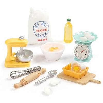 Miniature Dollhouse Accessories - Dollhouse Furniture 1 12 Scale - Mini Stuff for Dollhouse Kitchen - Stand Mixer, Kitchen Scale, Flour, Rolling pin and Others