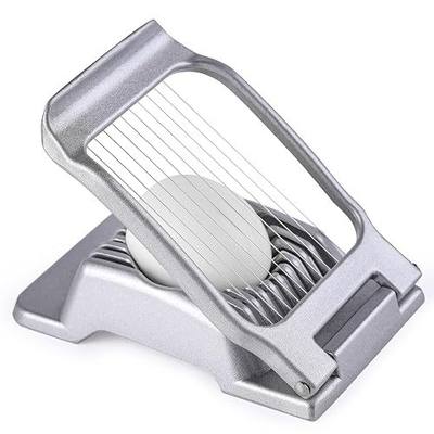 Multipurpose Heavy Duty Aluminium Egg Slicer, Stainless Steel Wire, Sliver | Dishwasher Safe, Rust Resistant, Egg Cutter for Hard Boiled Eggs, Soft Food and Soft Fruit, Salads, Butter, Cheese, Spam