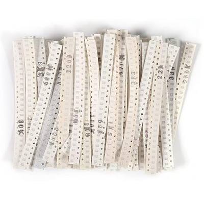 1500pcs 0805 SMD Resistor Kit 0805 Chip Resistor Assortment Kit 1% 1/8W 0.125W 60 Values 0 ohm-10M ohm Resistors