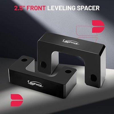 BDFHYK 2.5" Front Leveling Lift Kit Compatible with 2007-2021 Silverado 1500/Tahoe/Avalanche 1500/Suburban 1500 | Yukon Sierra 1500/Yukon XL 1500 Front Lift Spacers 2 Pack