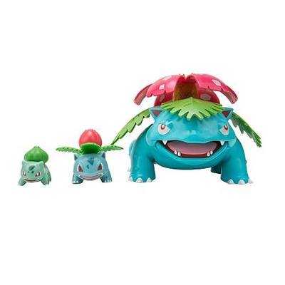 Pokémon Select Evolution 3 Pack - Features 2-Inch Bulbasaur, 3-Inch Ivysaur and 12-Inch Venusaur Battle Figures