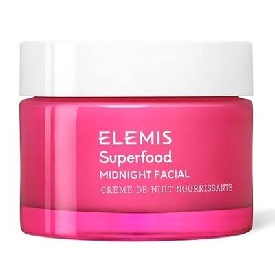ELEMIS Superfood Midnight Facial, Moisturizer Face Cream, Hydrating Face Moisturizer for Dry Skin, Overnight Facial Cream with Camu Camu