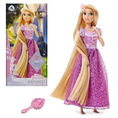 Disney Store Official Princess Classic Doll (Rapunzel from Tangled), 11 Inches, Includes Brush with Molded Details, Fully Posable Toy in Classic Outfit - Disney Princess Toys