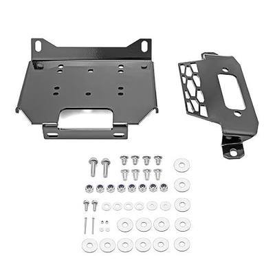 WeiSen Winch Mount Plate Fit for Polaris RZR 900/1000/XP Turbo 2014-2019 | Fit For General 1000 EPS 2016-2019, Winch Bracket Fit 4 7/8" Fairlead