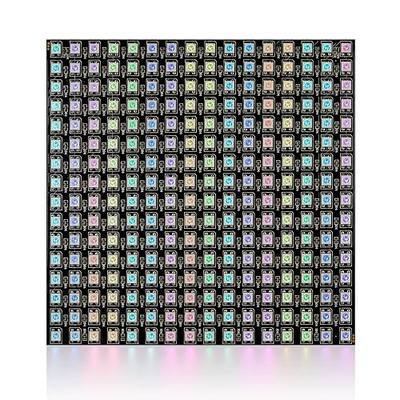 SEZO LED Matrix WS2812B RGB 5050SMD LED Screen Panel Individually Addressable16x16 256 Pixels Digital Flexible for Arduino Programmed Image Full Color Lighting DC5V