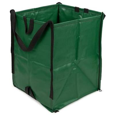 DURASACK Heavy Duty Home and Yard Bags, Green | 48-Gallon Reusable Self-Standing Lawn and Leaf Bags Garbage Can with Reinforced Handles