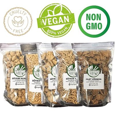 VEGAN GWAILO VALUE FAMILY PACK | 100 Percent PLANT BASED | 5 PACKAGES OF OUR BEST SELLERS | TEXTURED VEGETABLE PROTEIN | VEGAN