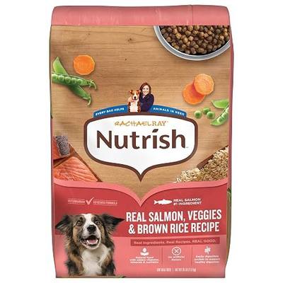Nutrish Salmon Dry Dog Food, 26 lb. Bag (Rachael Ray) | Complete & Balanced Nutrition for Small, Medium and Large Breed Adult Dogs, Veterinarian Reviewed Formula