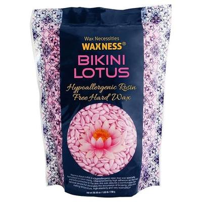 Waxness Bikini Lotus Hard Wax Beads 1.65 lb (750 g) – Rosin-Free Stripless Wax for Bikini and Sensitive Areas, Professional Use – Made in Italy