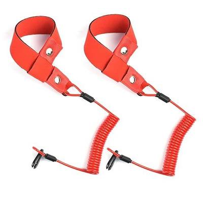 Boat Kill Switch Lanyard Compatible with Jet Ski Yamaha WaveRunner Replacement for EW2-68348-00-00 Kill Safety Lanyard with Wrist Strap 2Pcs