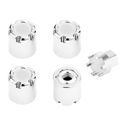 4PCS Aluminum M4 Nut Wheel Rim Center Cap Manual Locking Hubs for 1/10 RC Crawler Car Traxxas TRX4 Axial SCX10 D90 Tamiya MST Redcat
